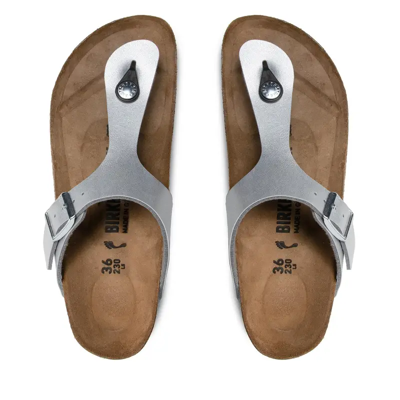 Infradito Birkenstock Gizeh Bs 0043853 Argento