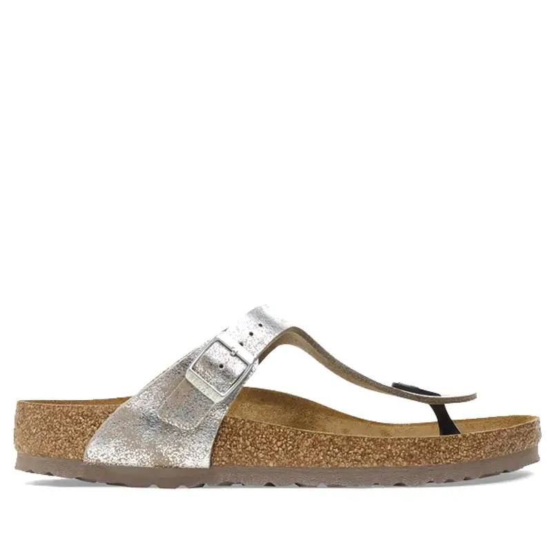 Birkenstock Infradito Gizeh Argento Size EU 39