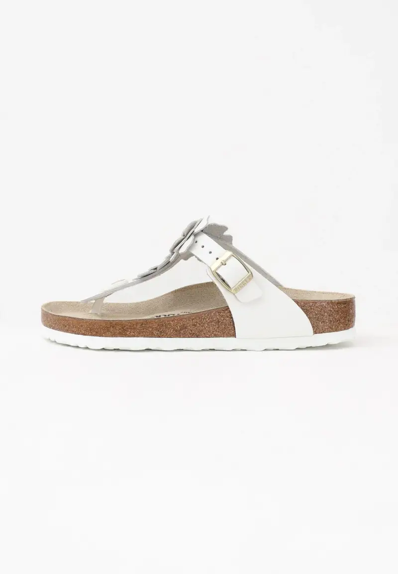 Infradito Gizeh Flower Embellishment bianchi da donna