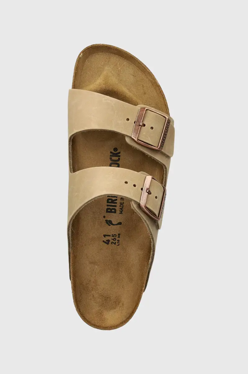 infradito in nubuck Arizona Marrone miniatura 4