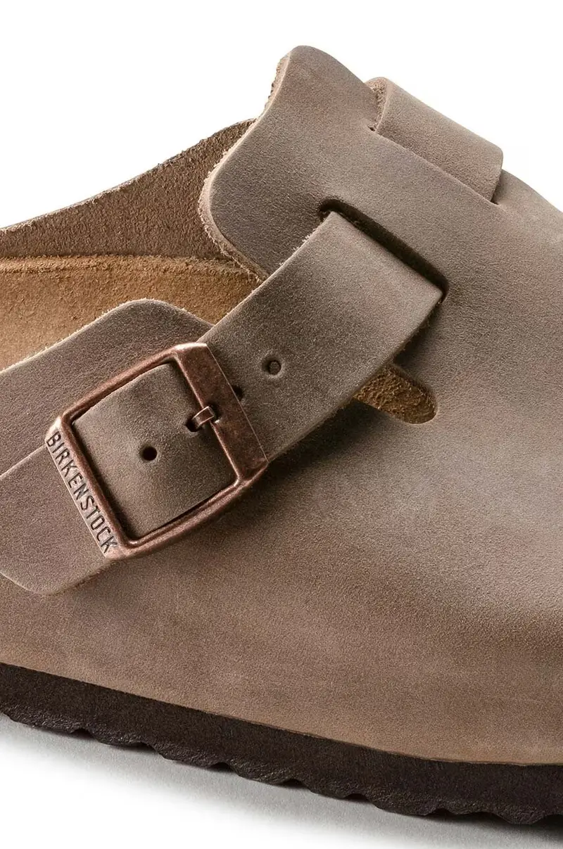 infradito in nubuck Boston Marrone miniatura 3