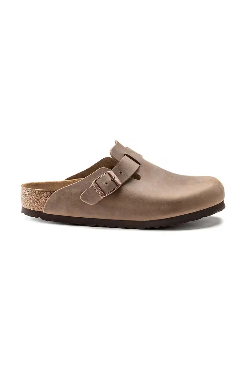 infradito in nubuck Boston Marrone
