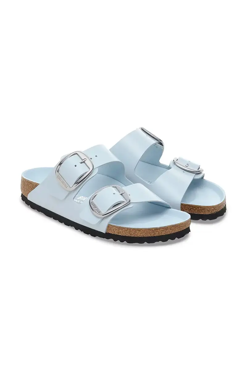infradito in pelle Arizona Big Buckle colore blu 1030374 miniatura 3