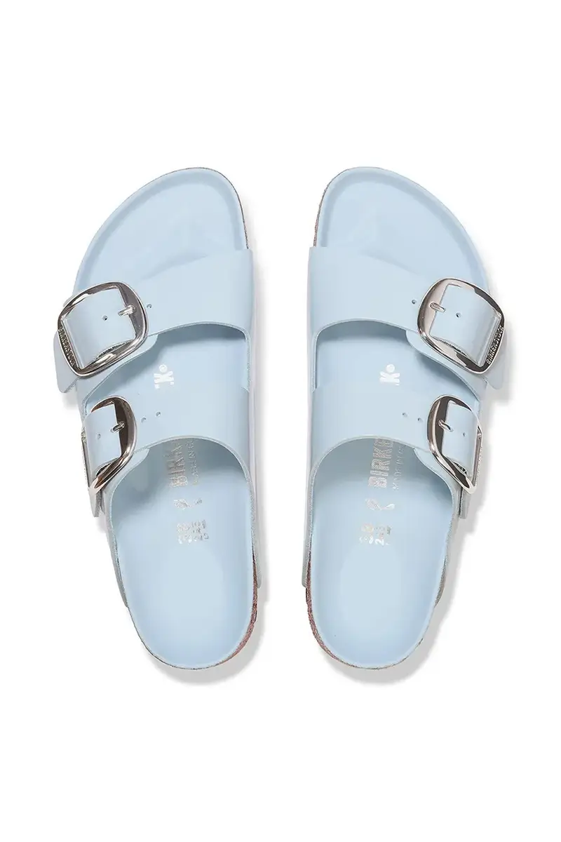 infradito in pelle Arizona Big Buckle colore blu 1030374 miniatura 4