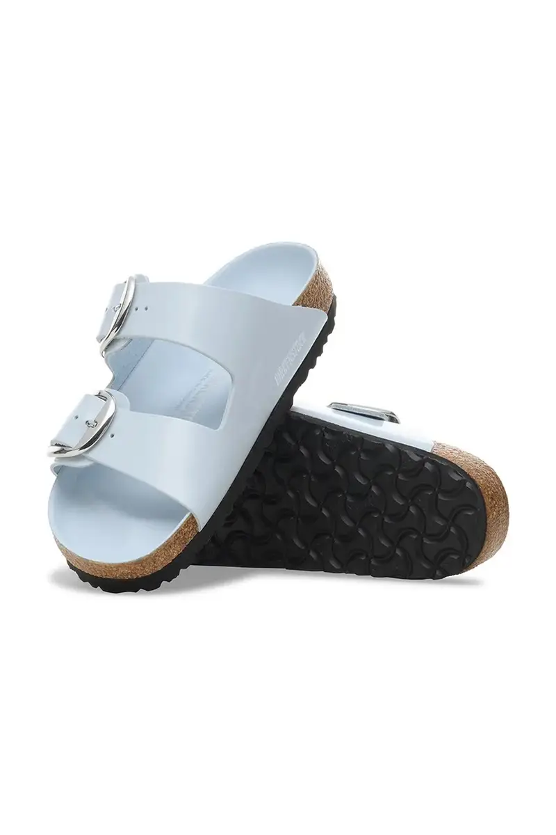 infradito in pelle Arizona Big Buckle colore blu 1030374 miniatura 5
