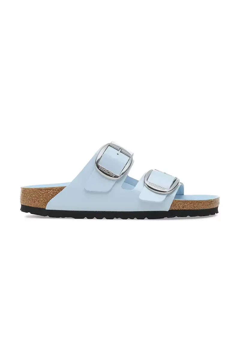 infradito in pelle Arizona Big Buckle colore blu 1030374