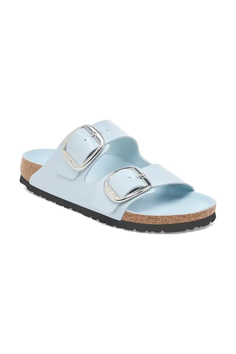 infradito in pelle Arizona Big Buckle donna colore blu 1030327 miniatura 2