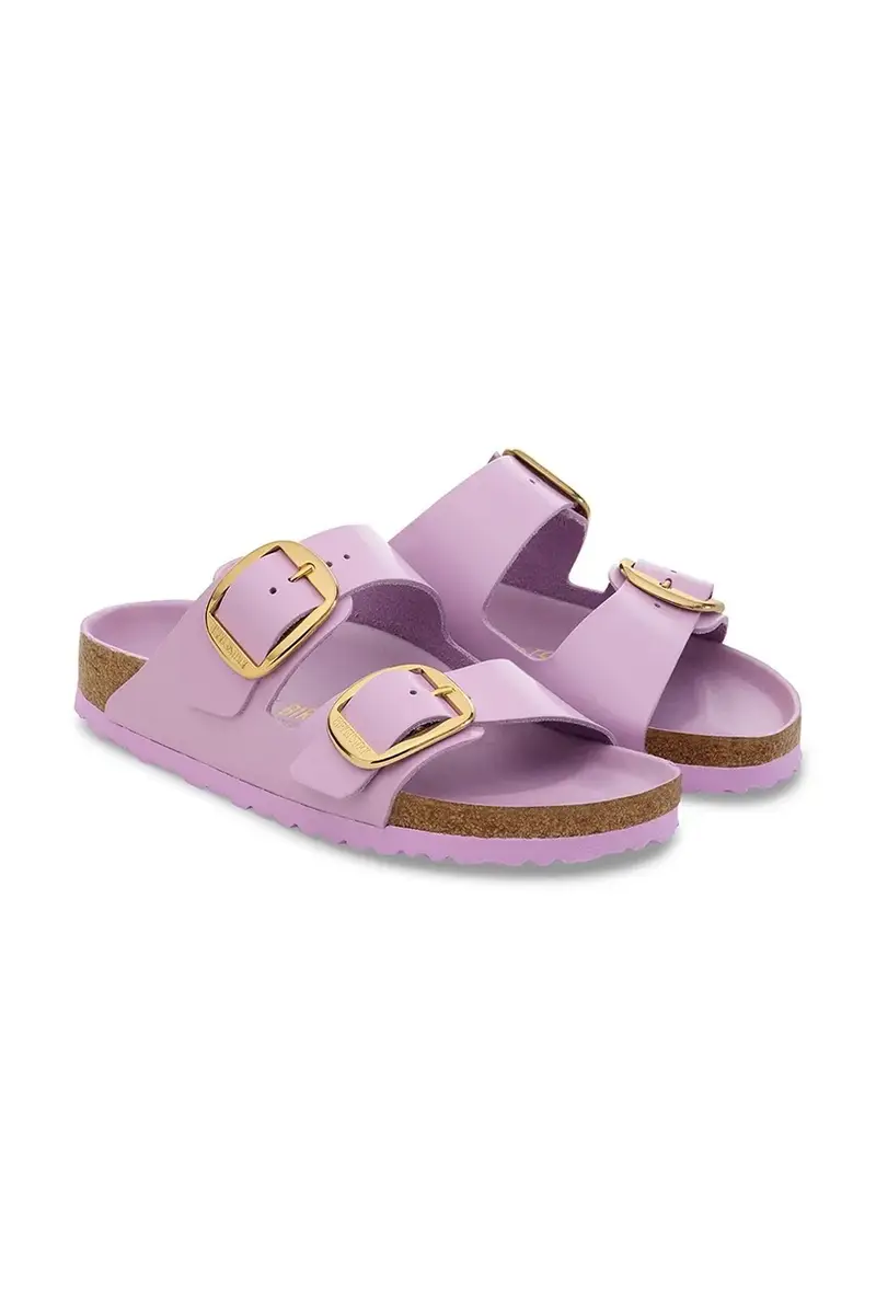 infradito in pelle Arizona Big Buckle donna colore violetto 1030328 miniatura 3