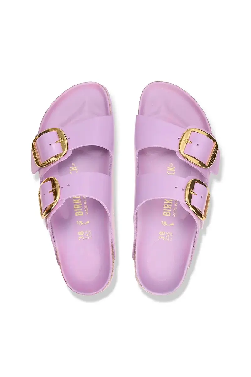 infradito in pelle Arizona Big Buckle donna colore violetto 1030328 miniatura 4