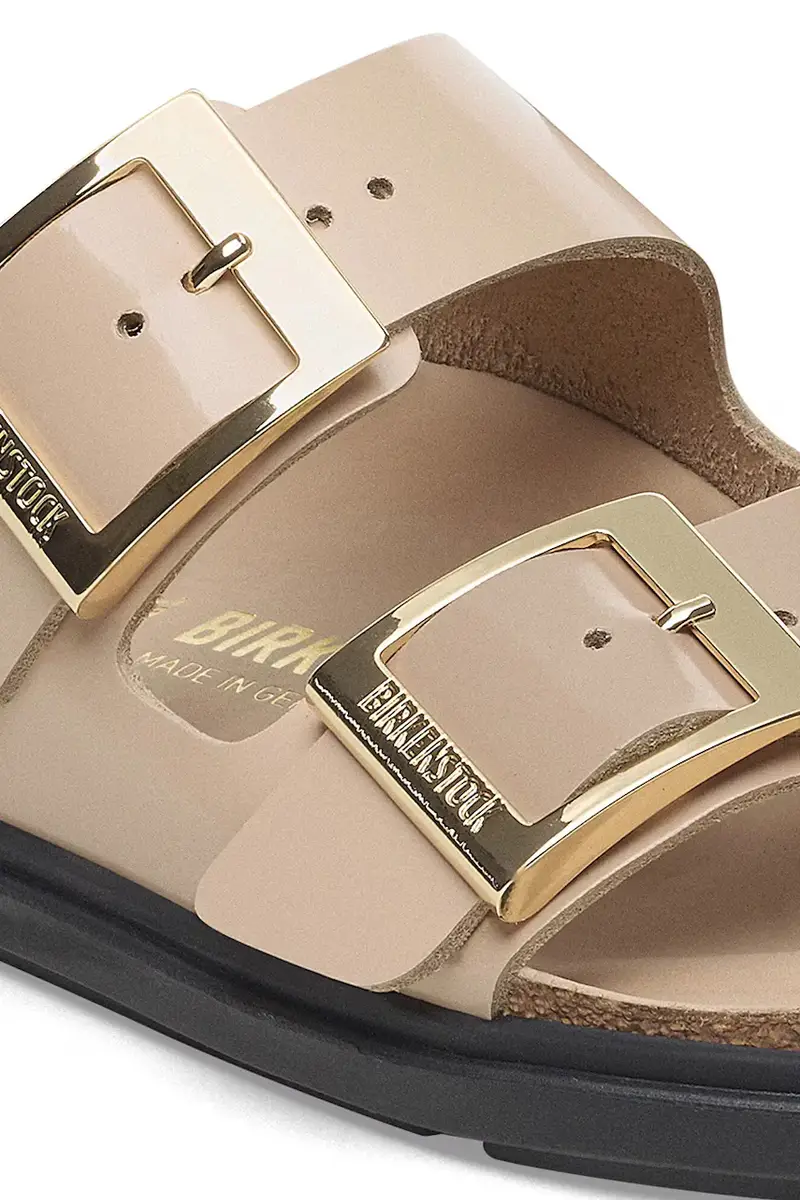 infradito in pelle Arizona Droplet Buckle donna colore beige 1029386 miniatura 3