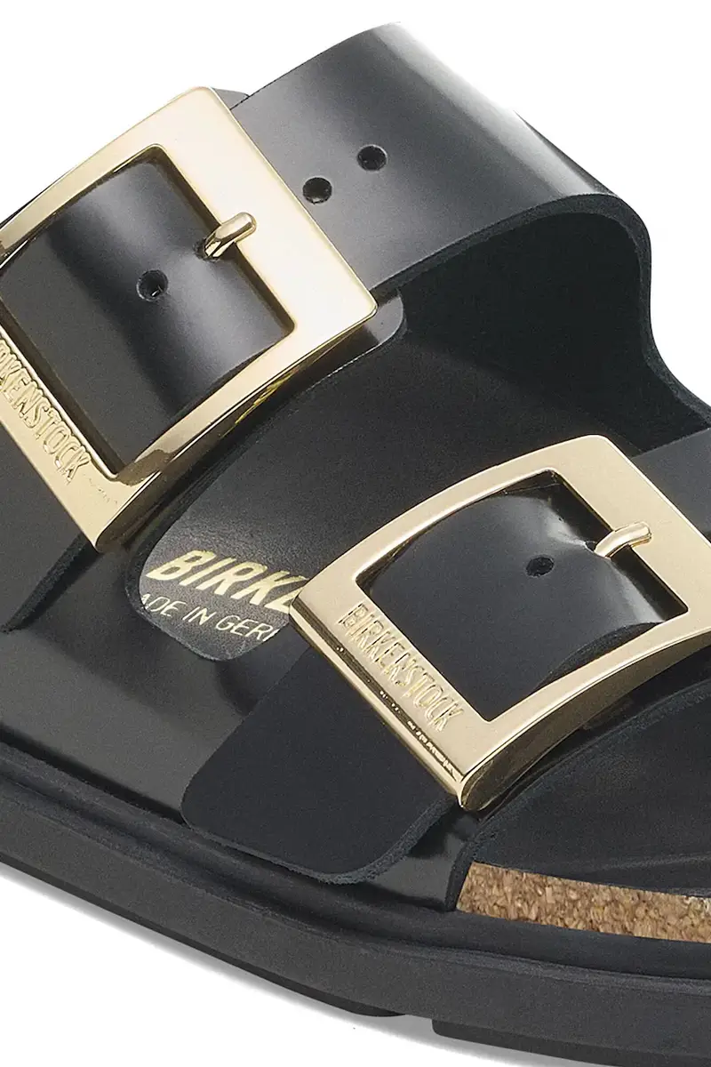 infradito in pelle Arizona Droplet Buckle donna colore nero 1029353 miniatura 3