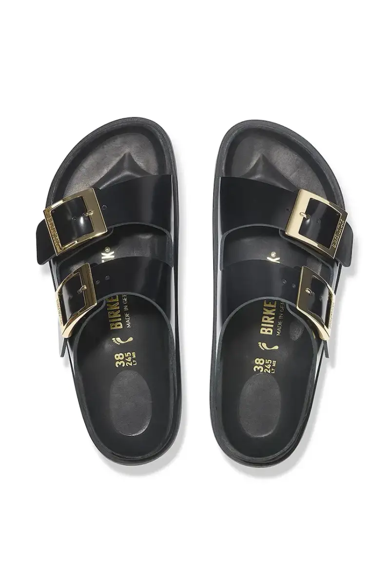 infradito in pelle Arizona Droplet Buckle donna colore nero 1029353 miniatura 5