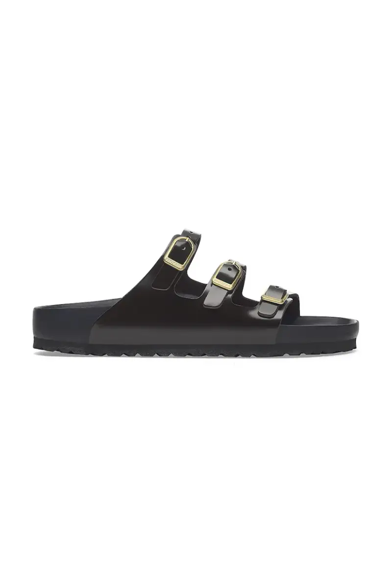 infradito in pelle Florida D-Buckle Exq donna colore nero 1029385