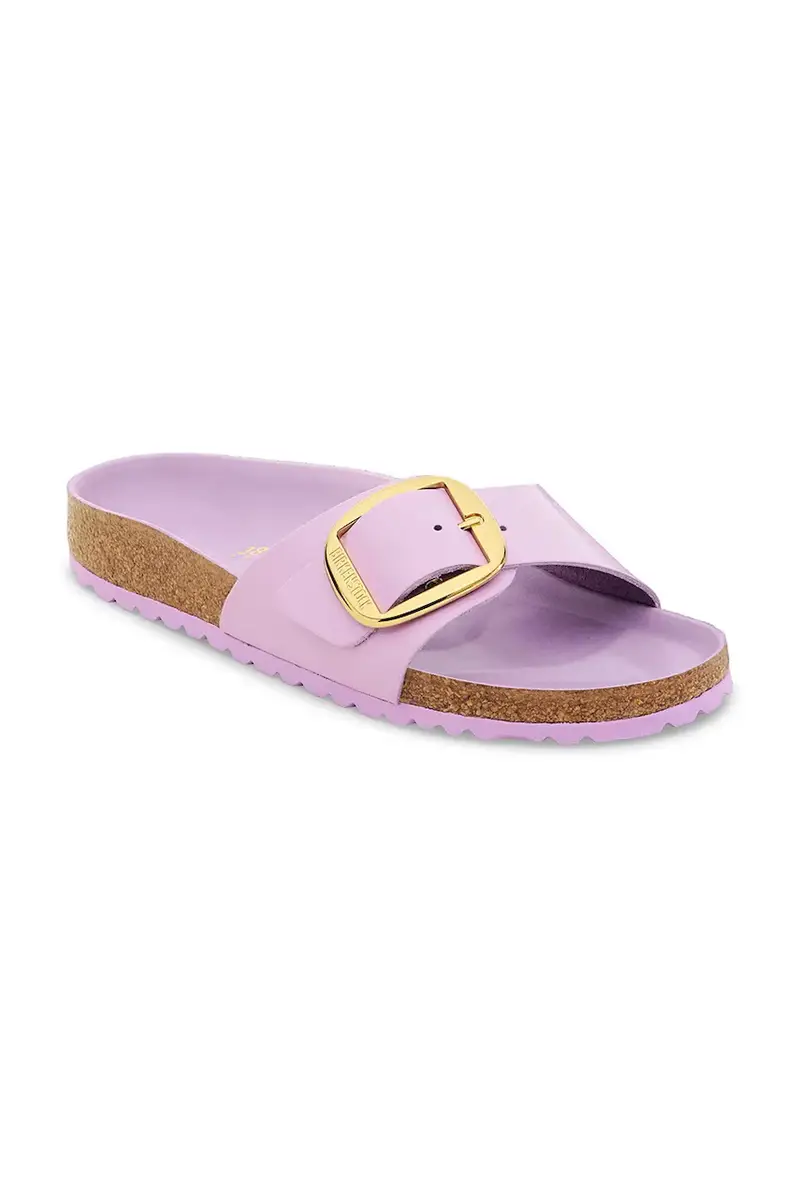 infradito in pelle Madrid Big Buckle donna colore violetto 1030296 miniatura 2