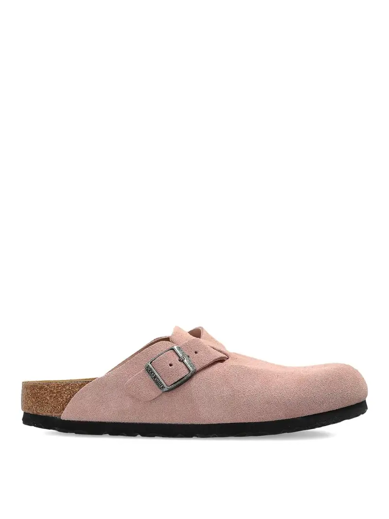 Mules Boston Leve in pelle scamosciata rosa Color Carne E Neutri