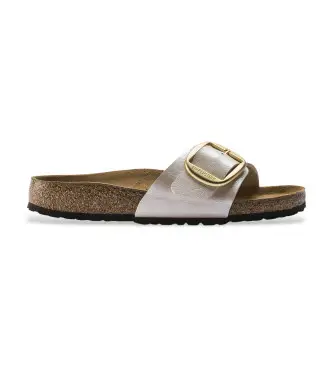 per donna 1015279 Sandali Madrid Big Buckle bianco perla (36), Basso, Nessuno, Casual