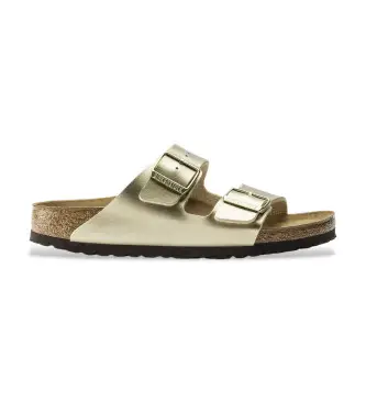 per donna 1016110 Sandali Arizona Birko Flor in pelle dorata (41), Oro, Basso, Nessuno, Casual