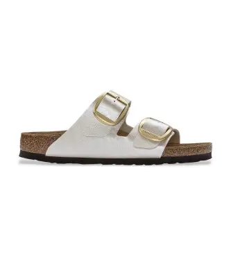 per donna 1020021 Sandali Arizona Big Buckle bianco perla (36), Basso, Nessuno, Casual
