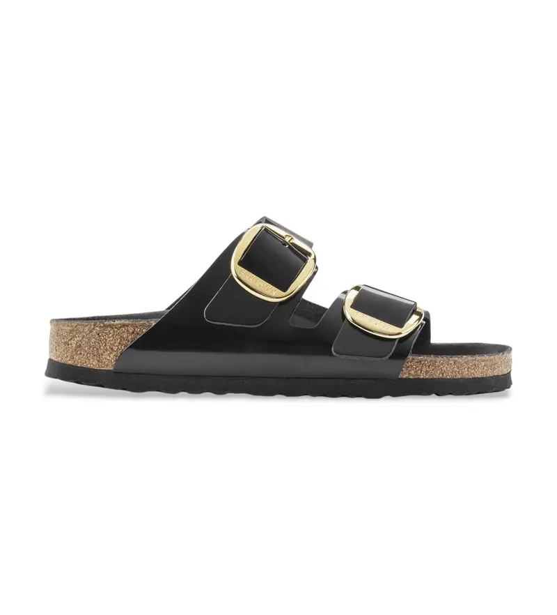 per donna 1021476 Sandali in pelle nera Arizona (36), Nero, Basso, Nessuno, Casual Naturale