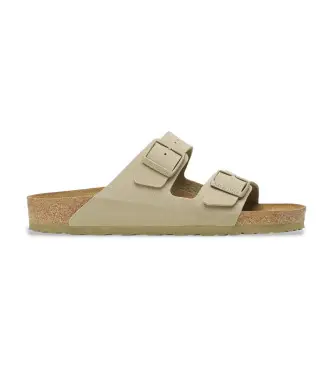 per donna 1027697 Sandali Arizona Birko Flor in pelle verde (42), Basso, Nessuno, Casual
