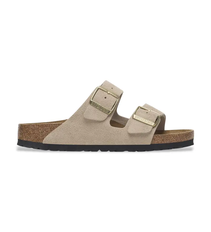 per donna 1029260 Sandali in pelle beige chiaro Arizona (36), Basso, Nessuno, Casual