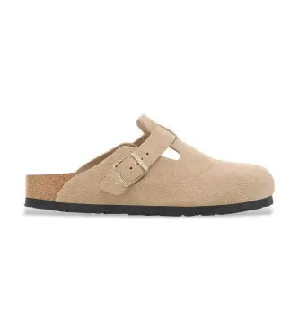 per donna 1030883 Zoccoli in pelle Boston beige (37), Basso, Nessuno, Casual