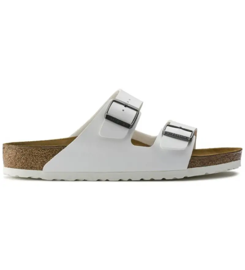 per donna. 552681 Sandali Arizona Birko-Flor bianchi (40), Bianco, Basso, Nessuno, Casual Pelle