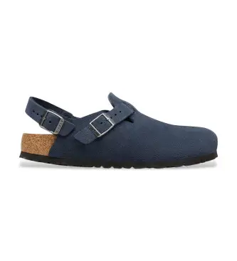 per uomo 1030644 Zoccoli in pelle blu navy Tokyo (41), Basso, Fibbia, Casual