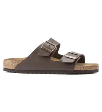 per uomo 51701 Sandali Arizona Birko-Flor marroni (45), Marrone, Basso, Nessuno, Casual Pelle