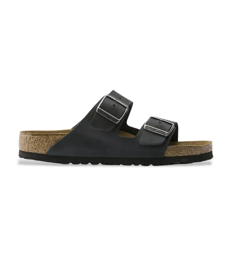 per uomo. 752481 Sandali in pelle nera Arizona (41), Nero, Basso, Nessuno, Casual