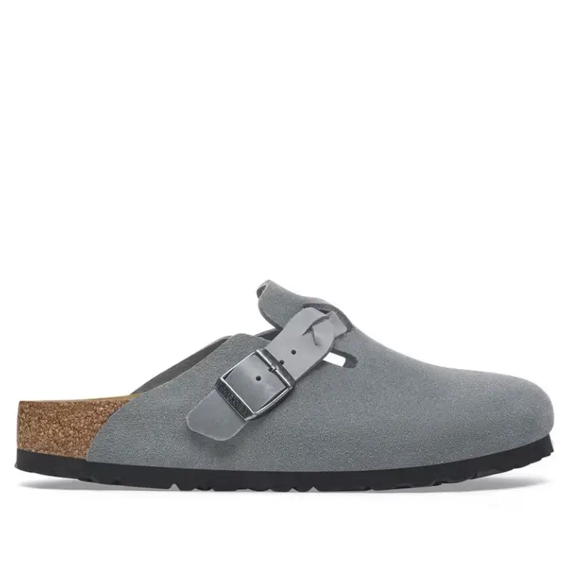 Birkenstock Sabot Boston Grigio Azzurro Size EU 37