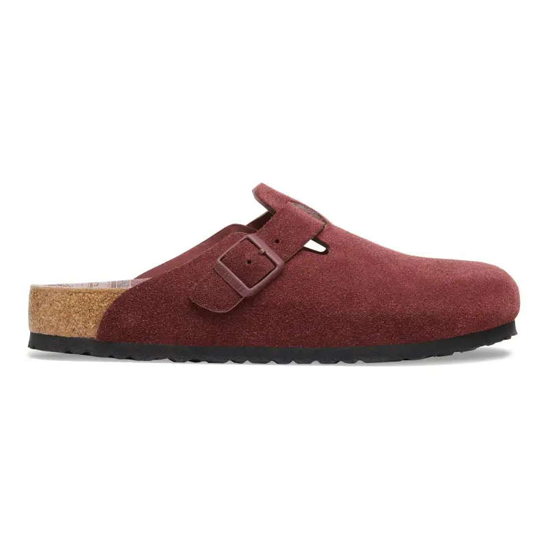 Sandali Birkenstock Boston BS Suede Leather Zifandel
