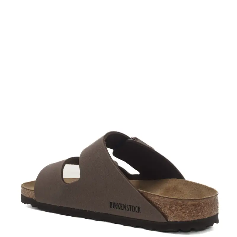 sandali da donna arizona birko flor nubuck in vera pelle con doppio cinturino mocca miniatura 3