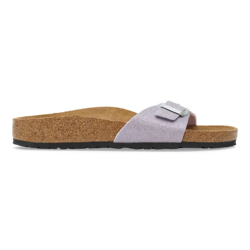 Sandali da donna Birkenstock Madrid BS Synthetik Shiny Glitter Faded Purple (Étroit)