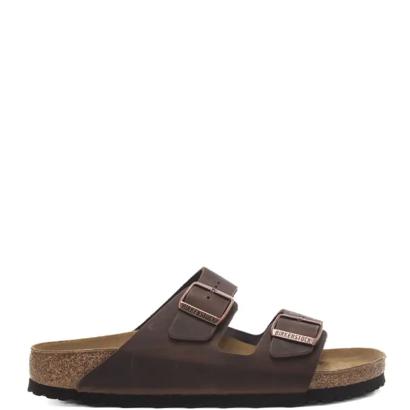 sandali da uomo arizona in vera pelle oliata habana