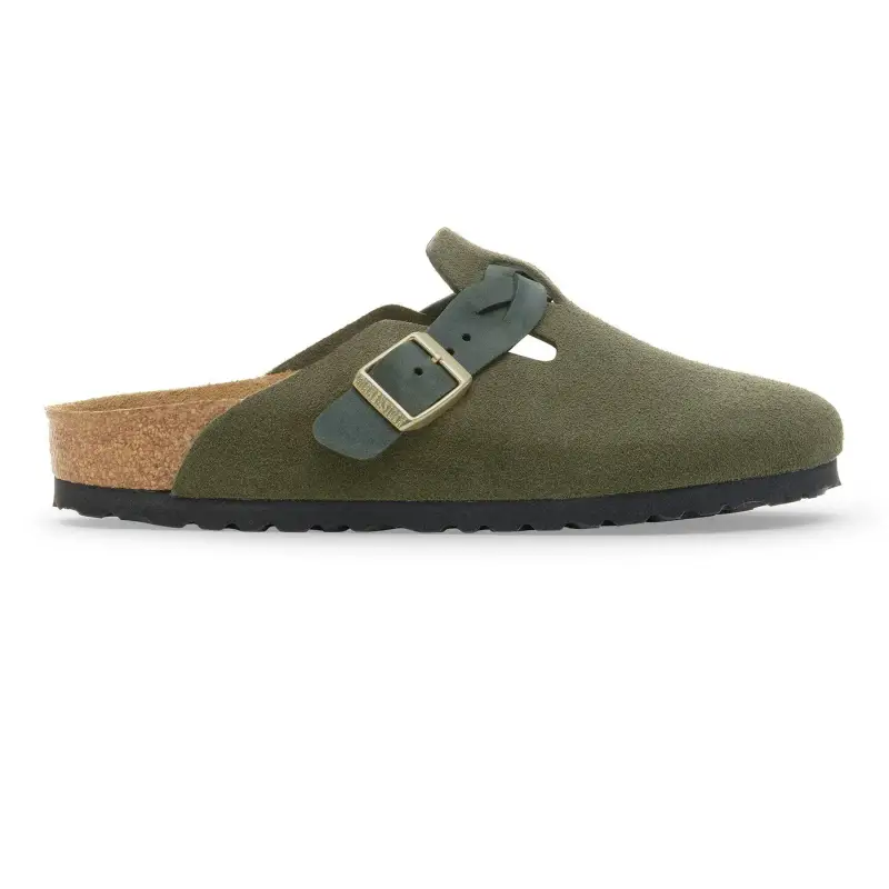 Sandali in pelle scamosciata intrecciati da donna Birkenstock Boston