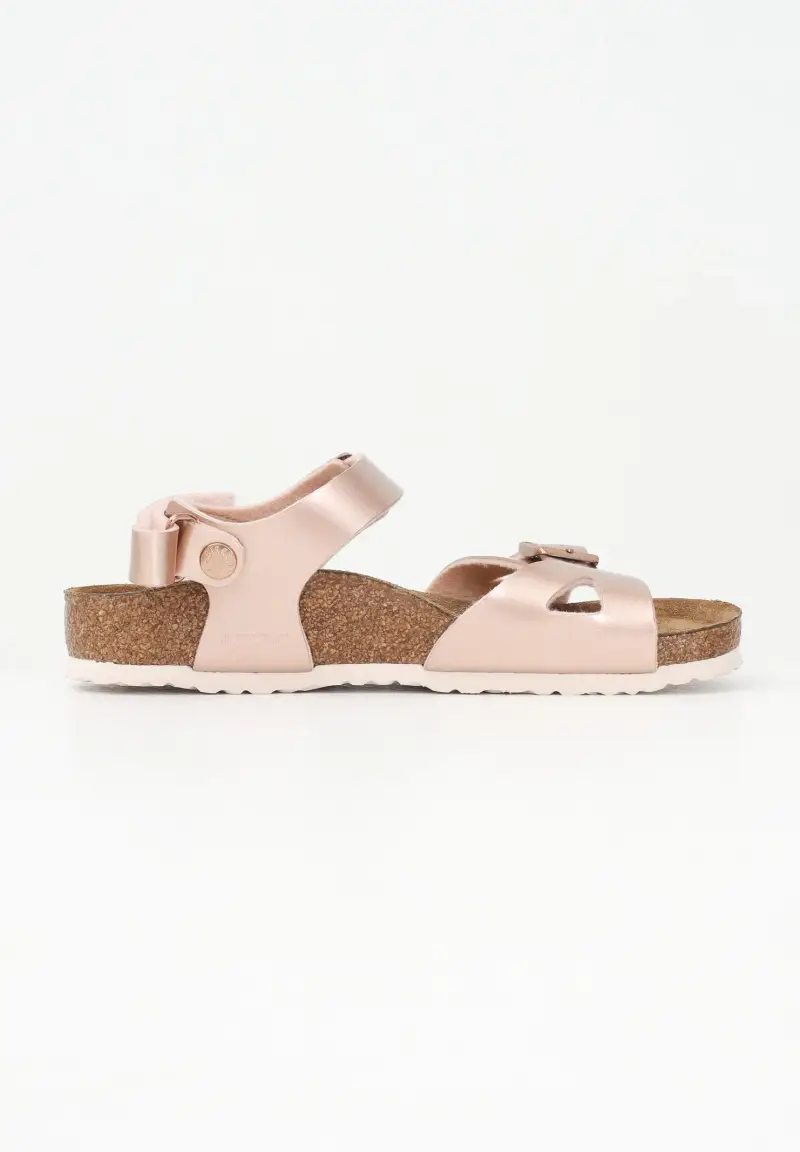 Birkenstock Sandali Rio AS rosa oro da bambina miniatura 3