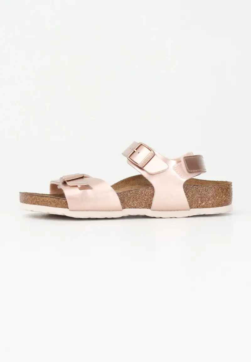 Birkenstock Sandali Rio AS rosa oro da bambina