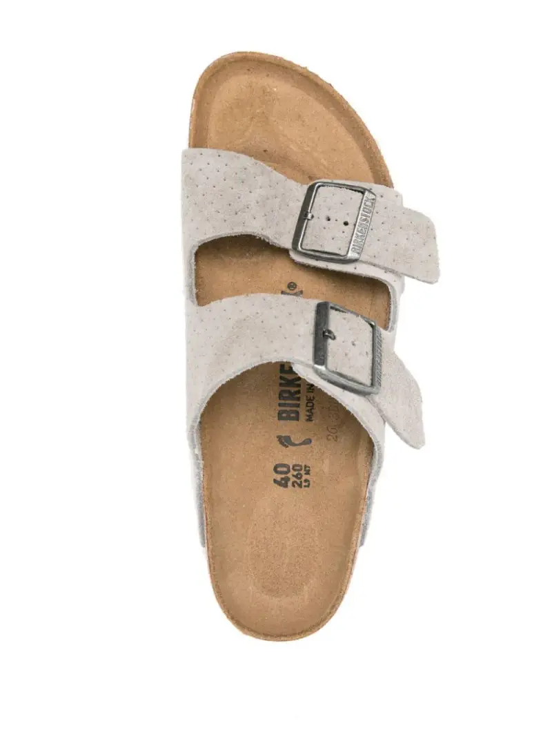 Sandalo Arizona grigio pelle scamosciata miniatura 2