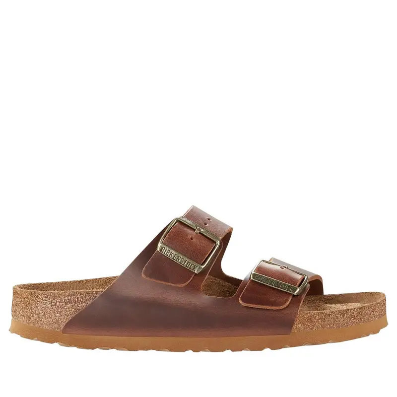 Birkenstock Sandalo Arizona Plantare Morbido Cuoio, Marrone Size EU 43