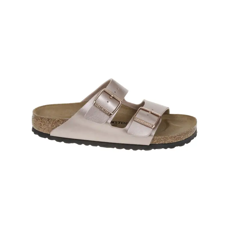 sandalo donna arizona in pelle metallizzata bronzo