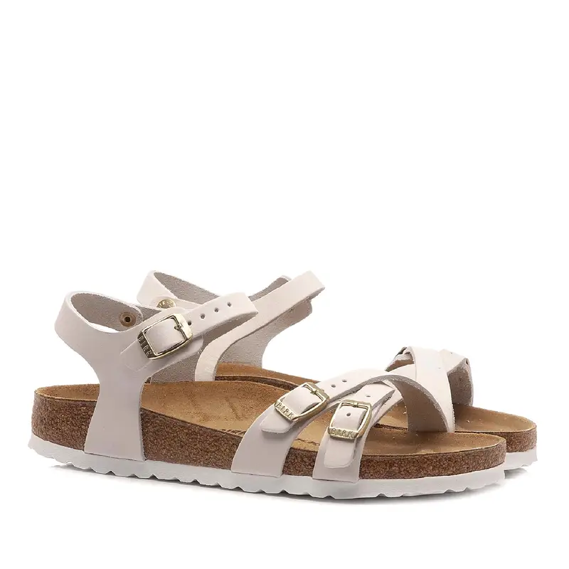 Sandalo Kumba Beige, Bianco