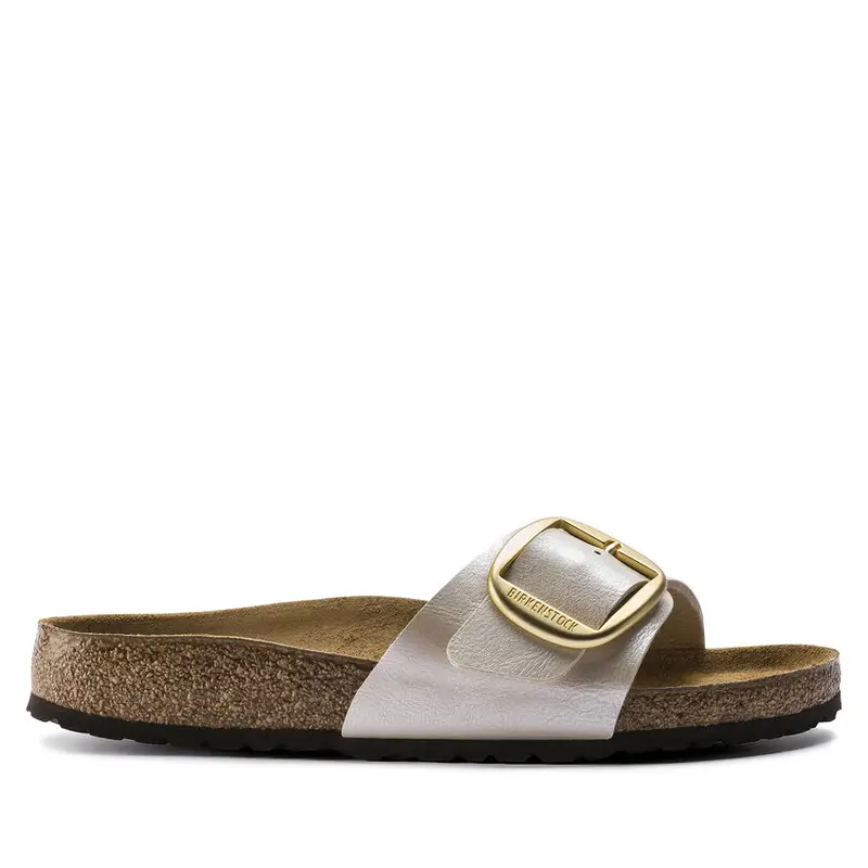 Sandalo Madrid Big Buckle Bianco