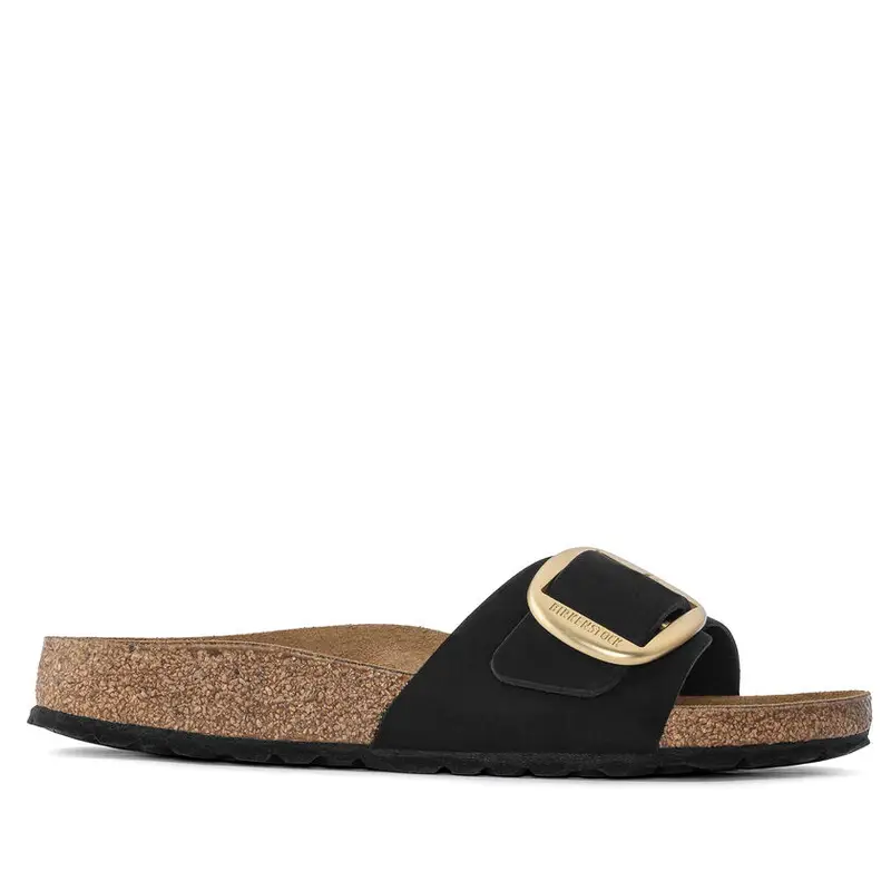 Sandalo Madrid Big Buckle Nero