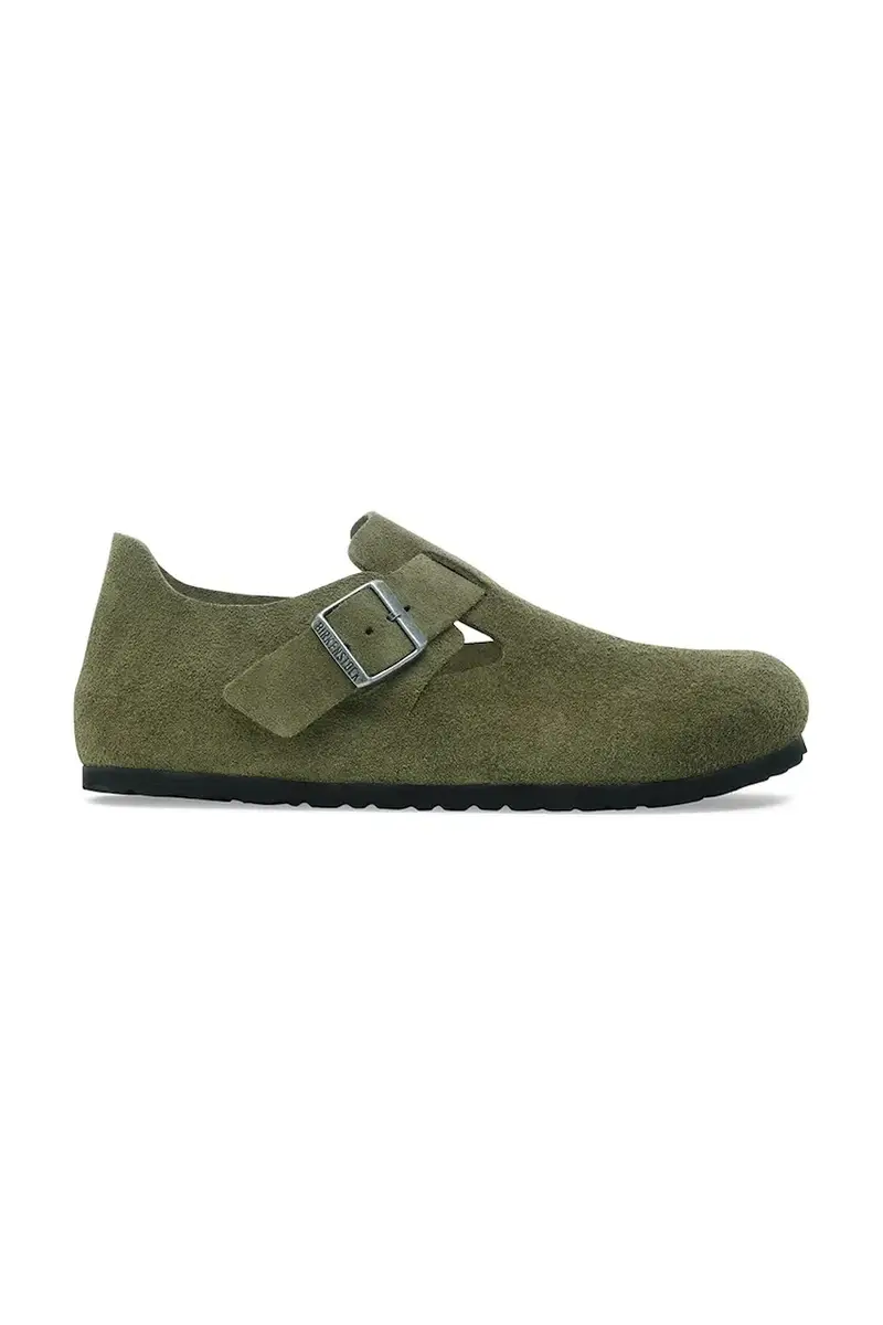 scarpe in camoscio London donna colore verde 1030829