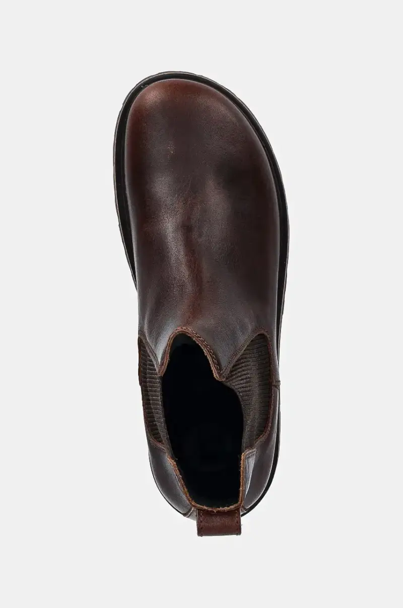 stivaletti alla caviglia in pelle donna Marrone miniatura 4