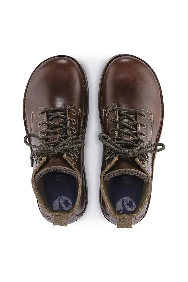 stivali alti in pelle Birmingham Lace Mid M colore marrone 1023698 miniatura 4