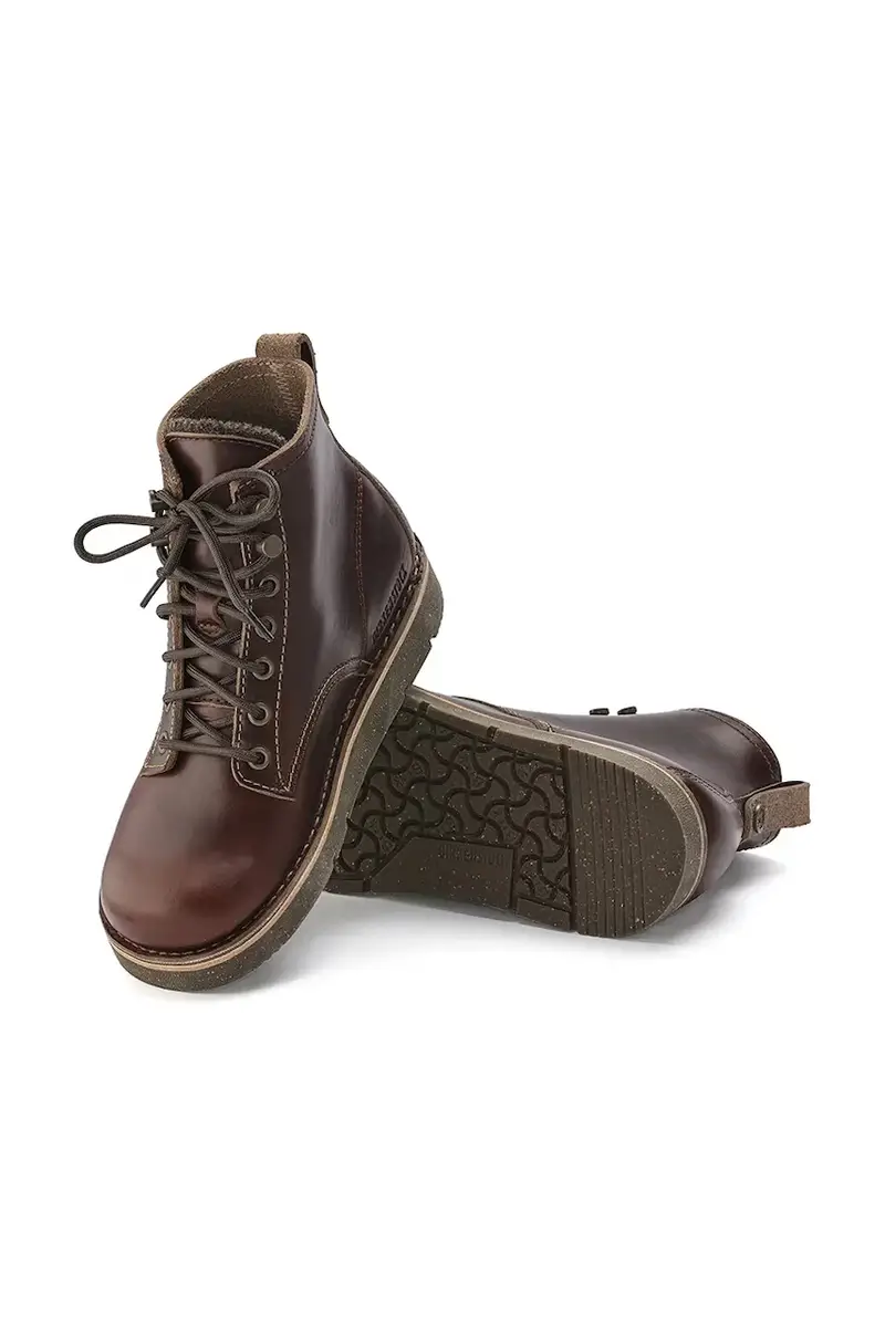 stivali alti in pelle Birmingham Lace Mid M colore marrone 1023698 miniatura 5