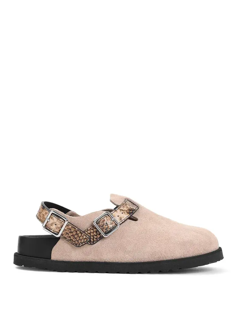 Tokio Snake Sandals Beige
