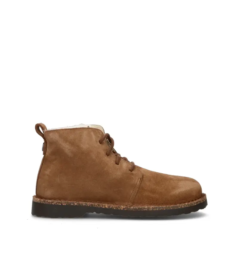 UPPSALA MID SHEARLING Polacco donna marrone in suede Vario